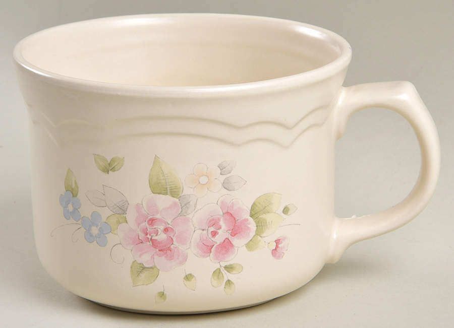 Tea Rose 24 Oz Large Soup Mug by Pfaltzgraff-1