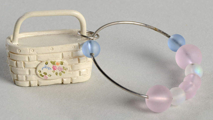 Tea Rose Wine Marker/Charm by Pfaltzgraff-1