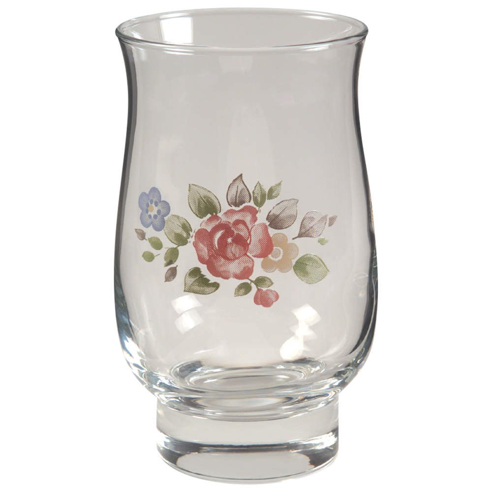 Tea Rose 14 Oz Glassware Tumbler by Pfaltzgraff-1