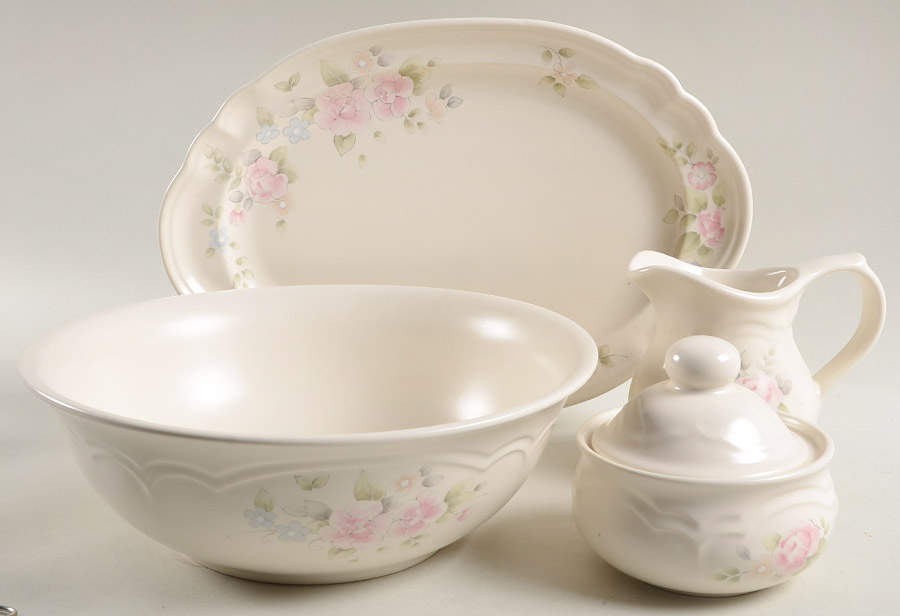 Tea Rose 5 Piece Hostess Set by Pfaltzgraff-1