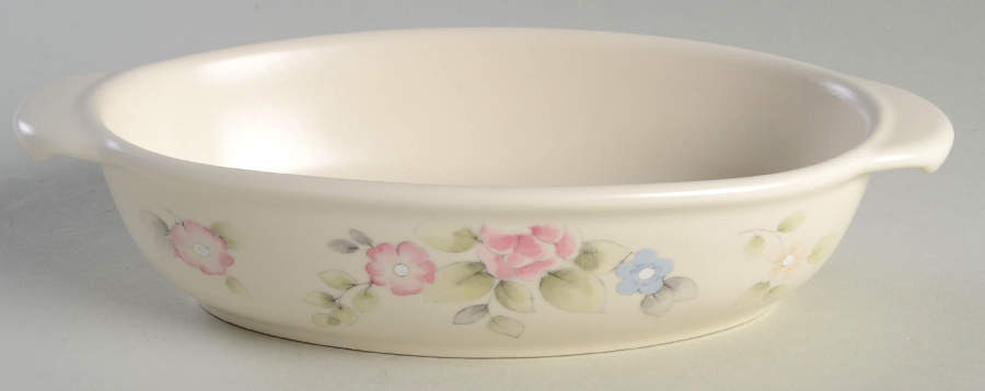 Tea Rose 9" Oval Baker by Pfaltzgraff-1