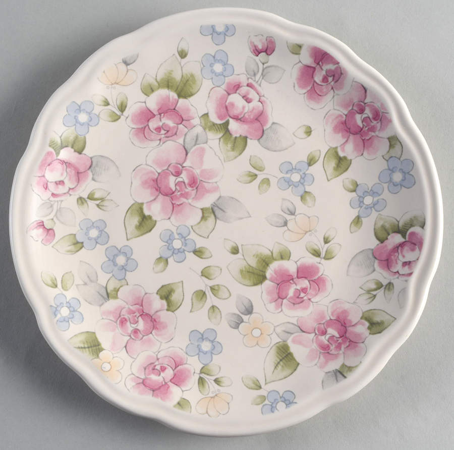 Tea Rose Accent Luncheon Plate by Pfaltzgraff-1