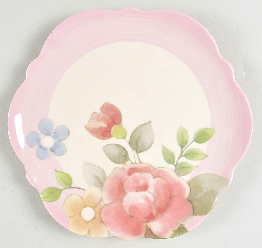 Tea Rose Melamine Salad Plate by Pfaltzgraff-1