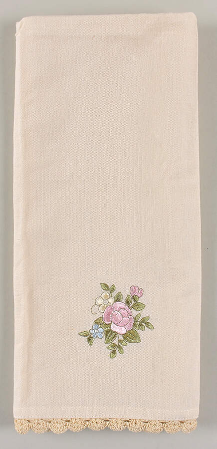 Tea Rose Cloth Hand Towel by Pfaltzgraff-1