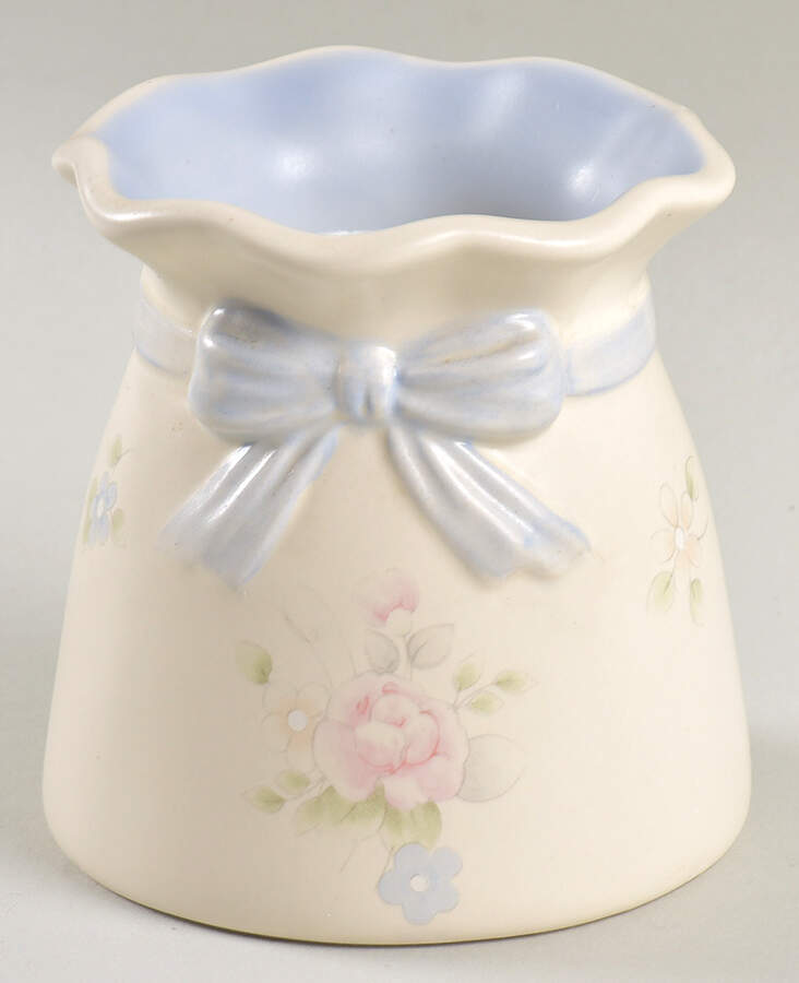 Tea Rose Candle Crock by Pfaltzgraff-1