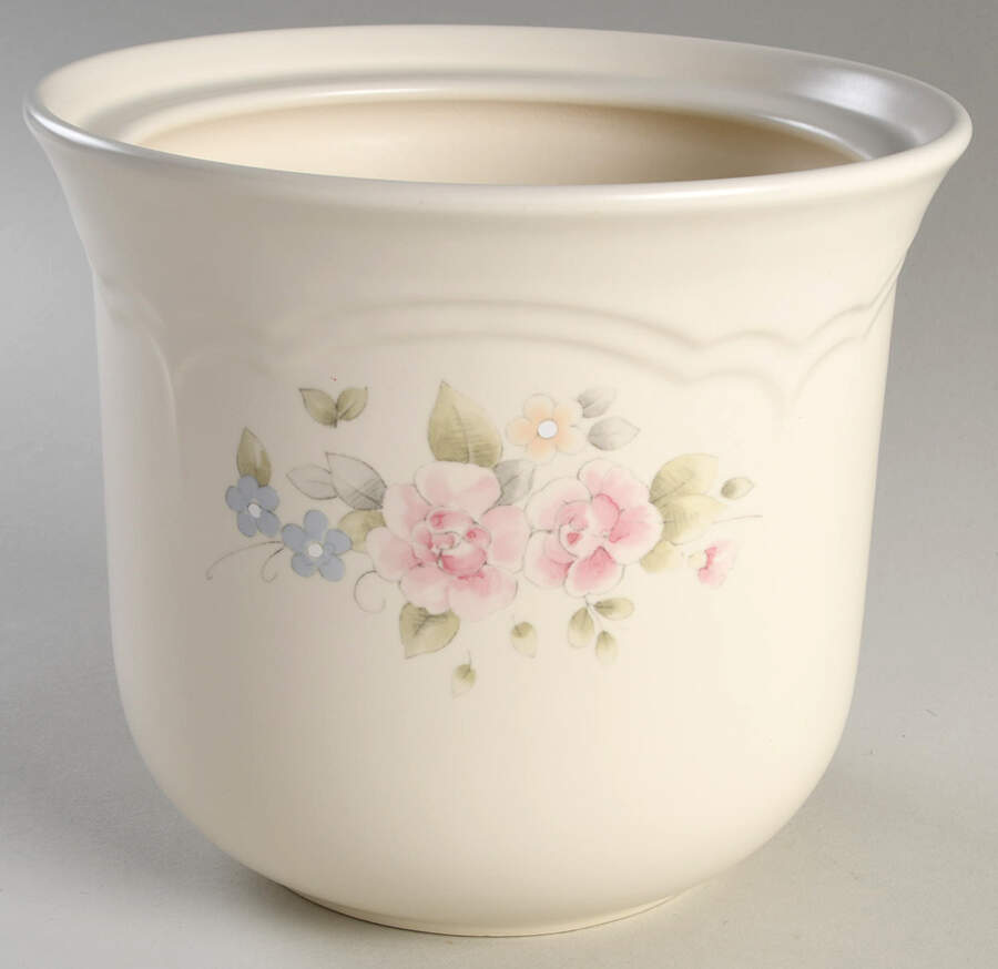 Tea Rose Medium Canister No Lid by Pfaltzgraff-1