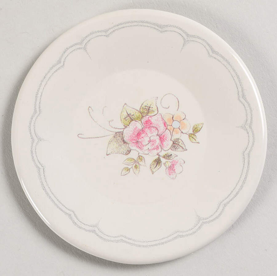 Tea Rose Saucer for Metal Child's Cup by Pfaltzgraff-1