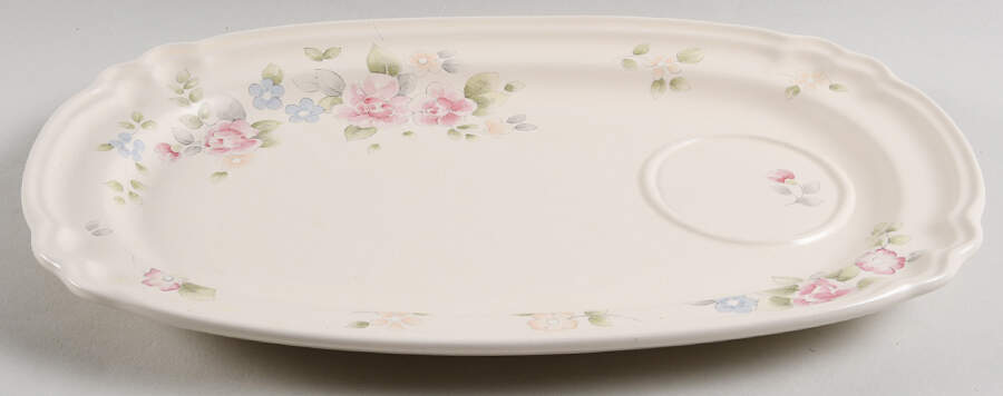 Tea Rose 13" Rectangular Snack Tray by Pfaltzgraff-1