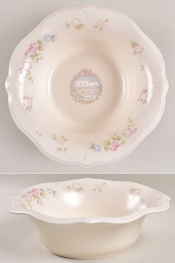 Tea Rose Sculpted Serving Bowl by Pfaltzgraff-1