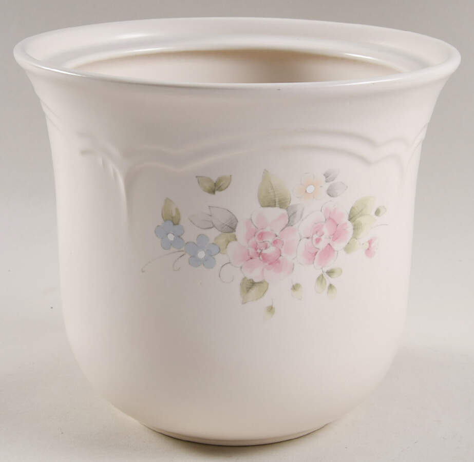 Tea Rose Extra Large Canister No Lid by Pfaltzgraff-1