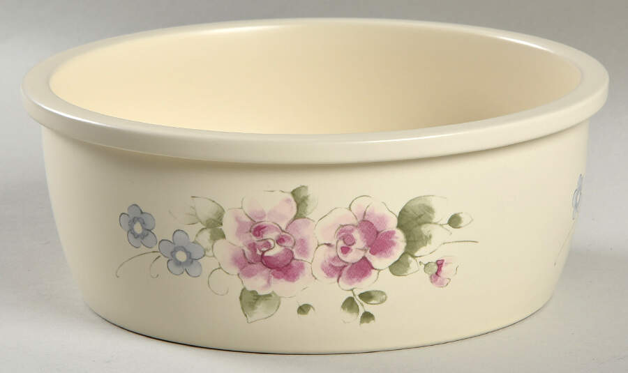 Tea Rose 6" Storage Ceramic Bowl by Pfaltzgraff-1