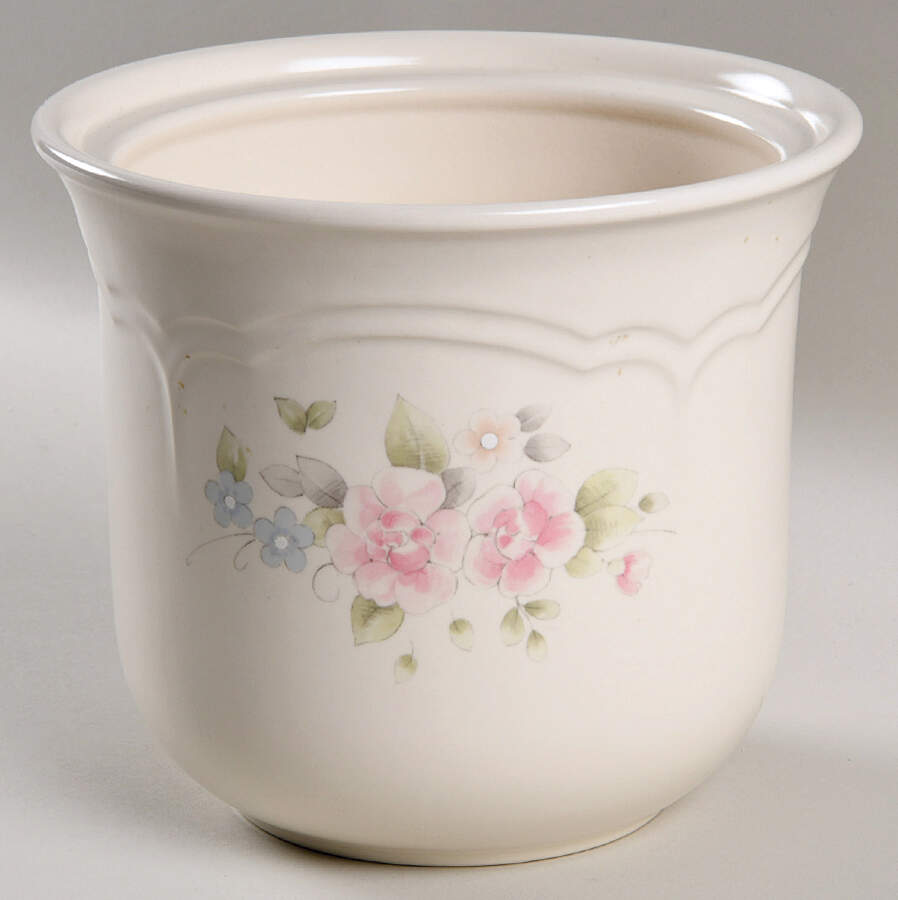 Tea Rose Small Canister No Lid by Pfaltzgraff-1
