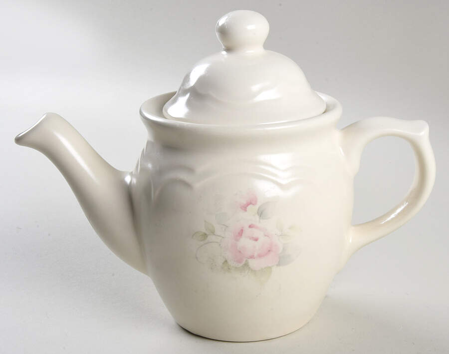 Tea Rose Mini Teapot & Lid by Pfaltzgraff-1