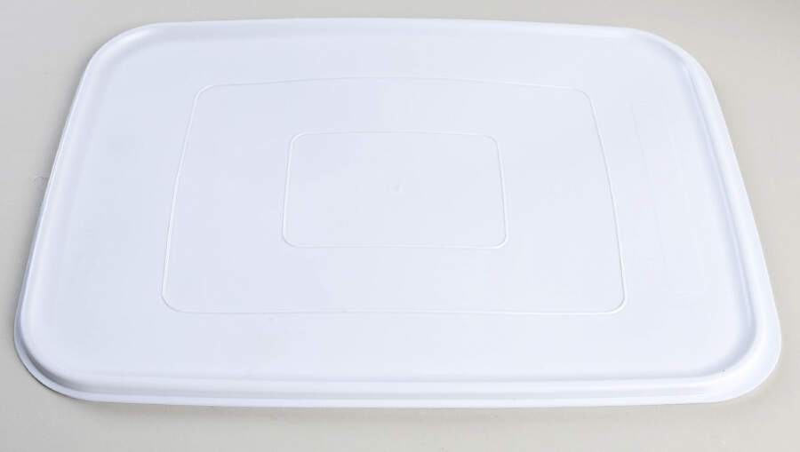 Tea Rose 14" Plastic Rectangular Storage Box Lid by Pfaltzgraff-1