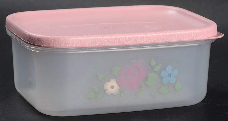 Tea Rose 5" Plastic Rectangular Storage Box by Pfaltzgraff-1