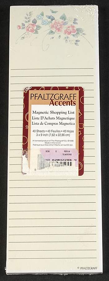 Tea Rose Magnetic Shopping List Pad (Paper) by Pfaltzgraff-1