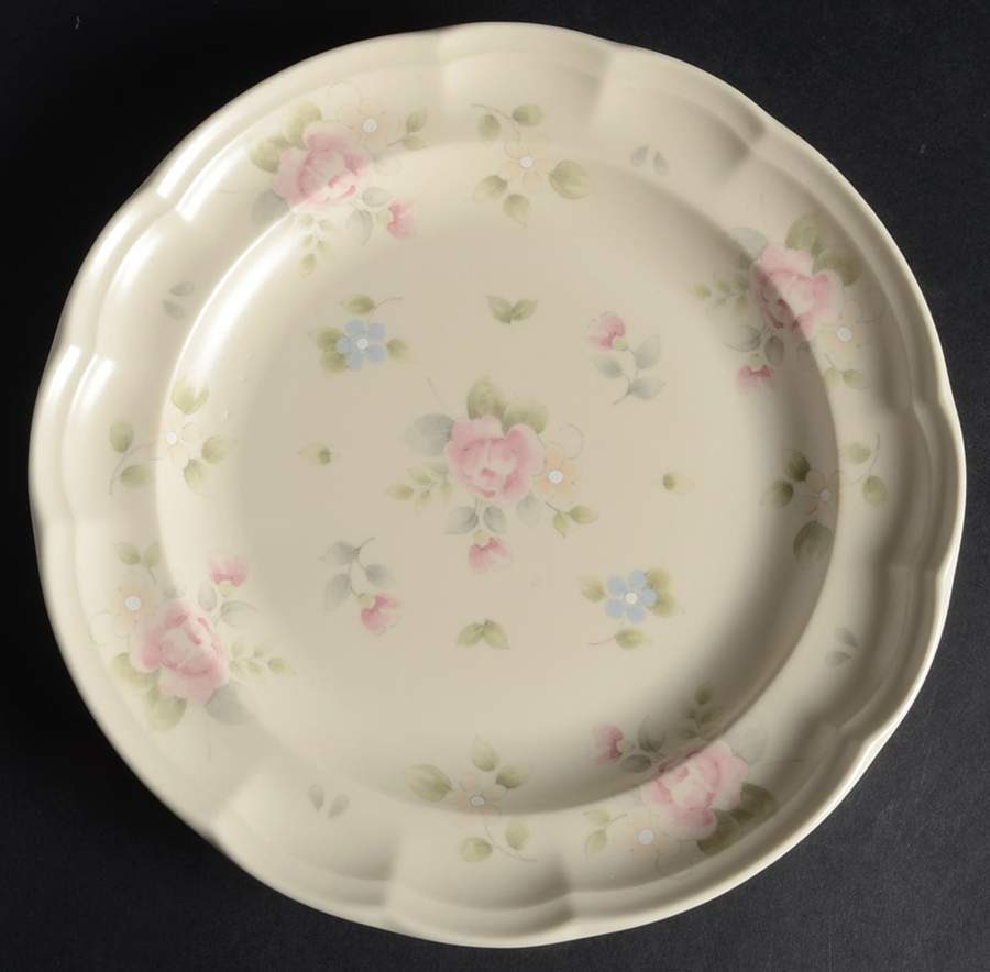 Tea Rose 9" Round Buffet Plate by Pfaltzgraff-1