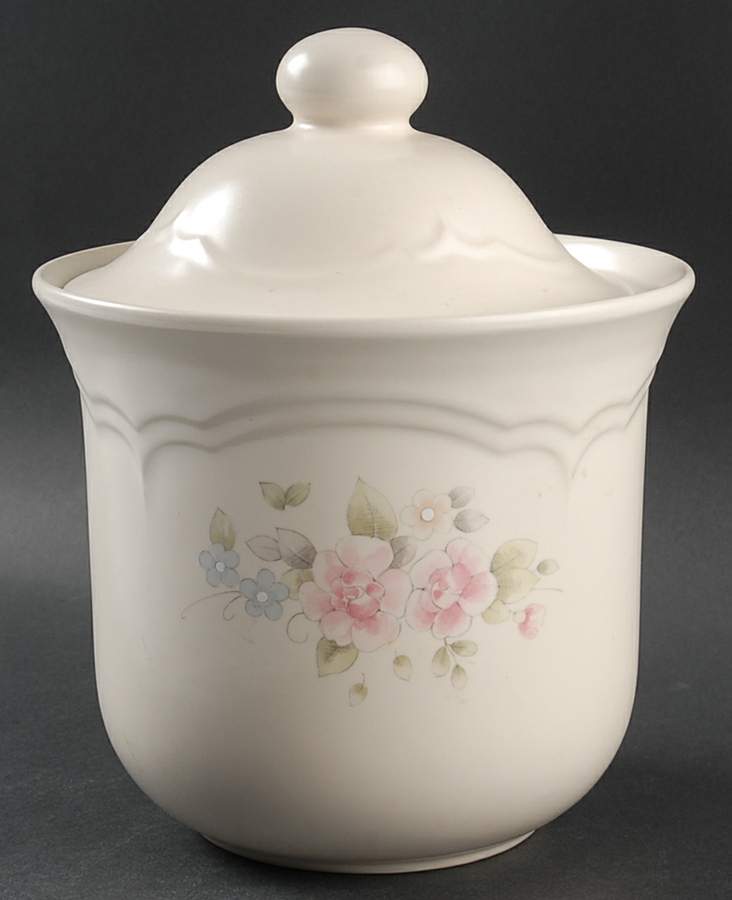 Tea Rose Medium Canister & Lid by Pfaltzgraff-1