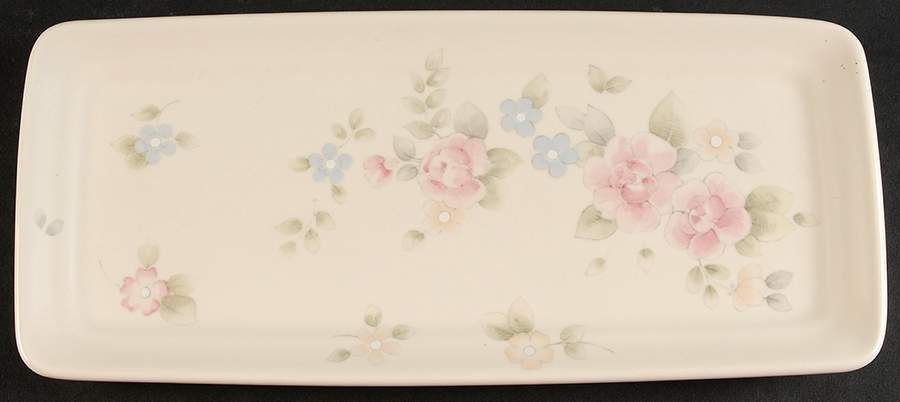 Tea Rose Rectangular Tray 11" by Pfaltzgraff-1