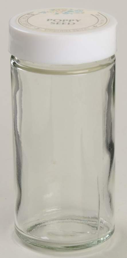 Tea Rose Glass Jar for Lazy Susan Spice Jar Set by Pfaltzgraff-1
