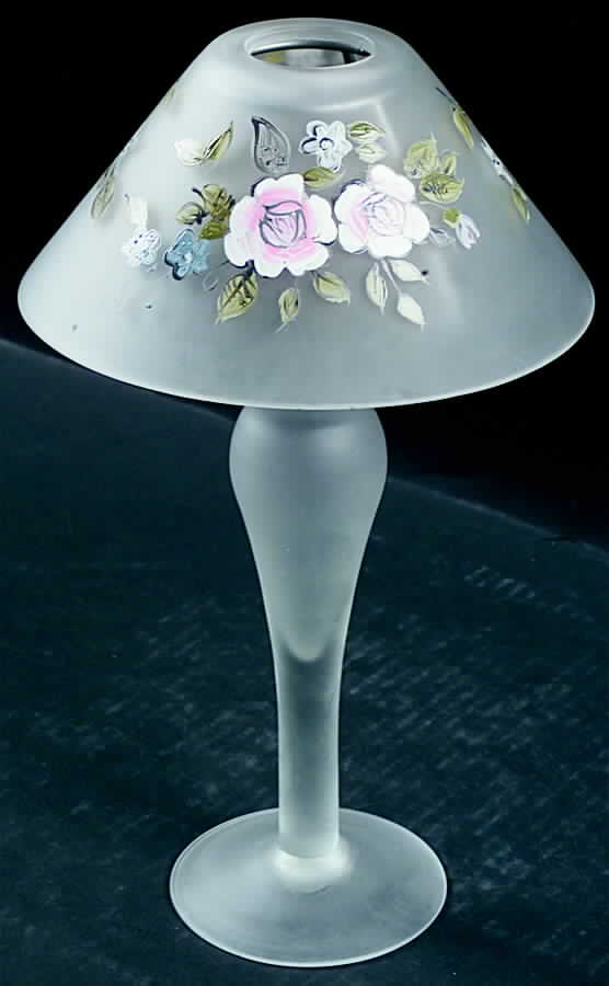 Tea Rose Glass Buffet Lighting by Pfaltzgraff-1