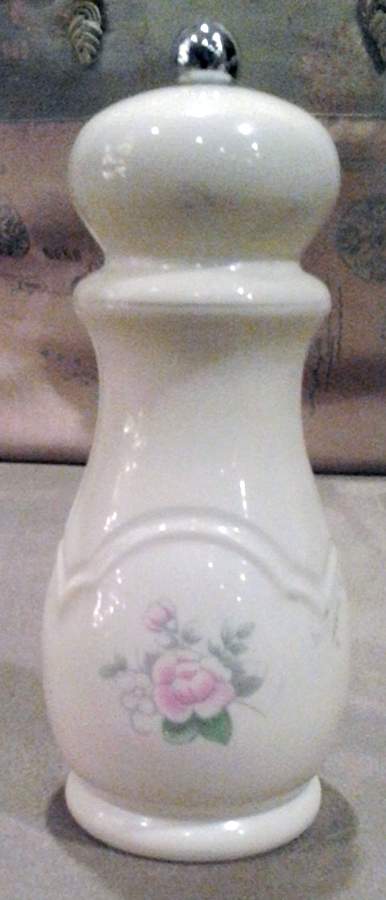 Tea Rose Pepper Mill by Pfaltzgraff-1