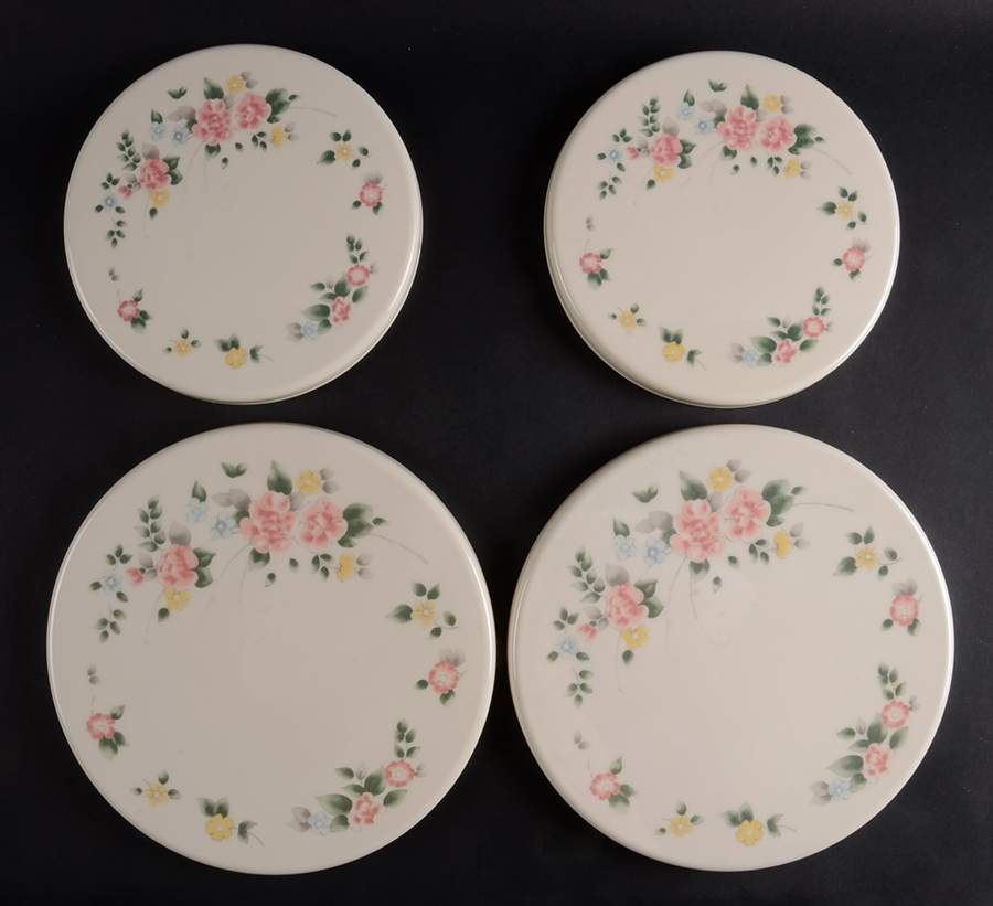 Tea Rose Melamine Stove Covers Set 8" & 10" by Pfaltzgraff-1