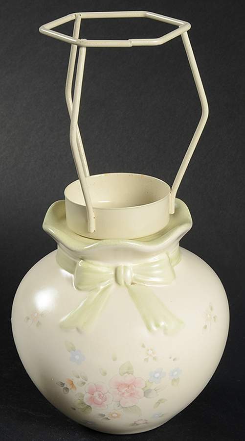 Tea Rose Votive Lamp Base by Pfaltzgraff-1