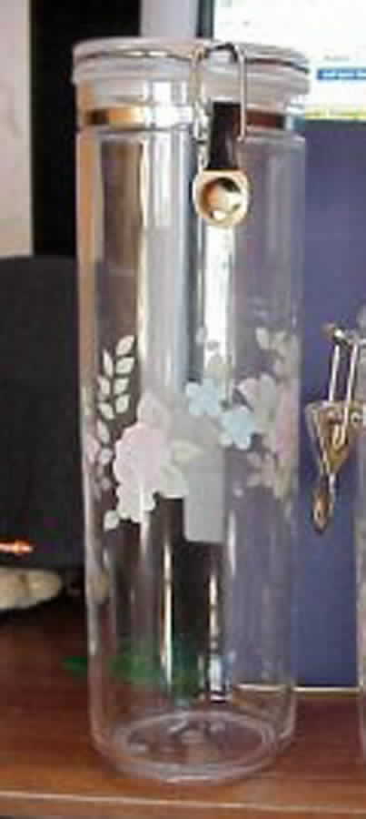 Tea Rose Acrlyic Pasta Storage Jar by Pfaltzgraff-1