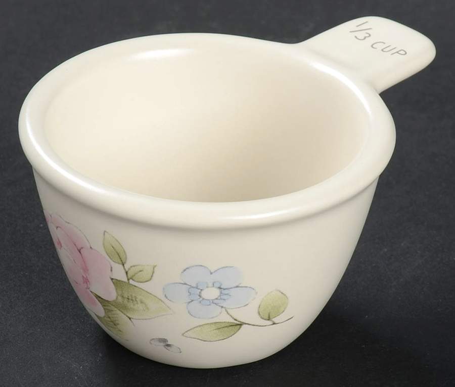 Tea Rose 1/3 Cup Measuring Cup by Pfaltzgraff-1