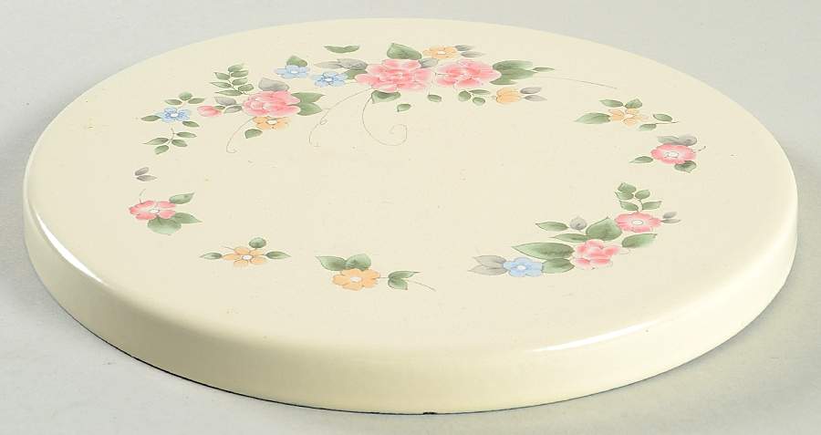 Tea Rose 8" Steel Individual Stove Cover by Pfaltzgraff-1
