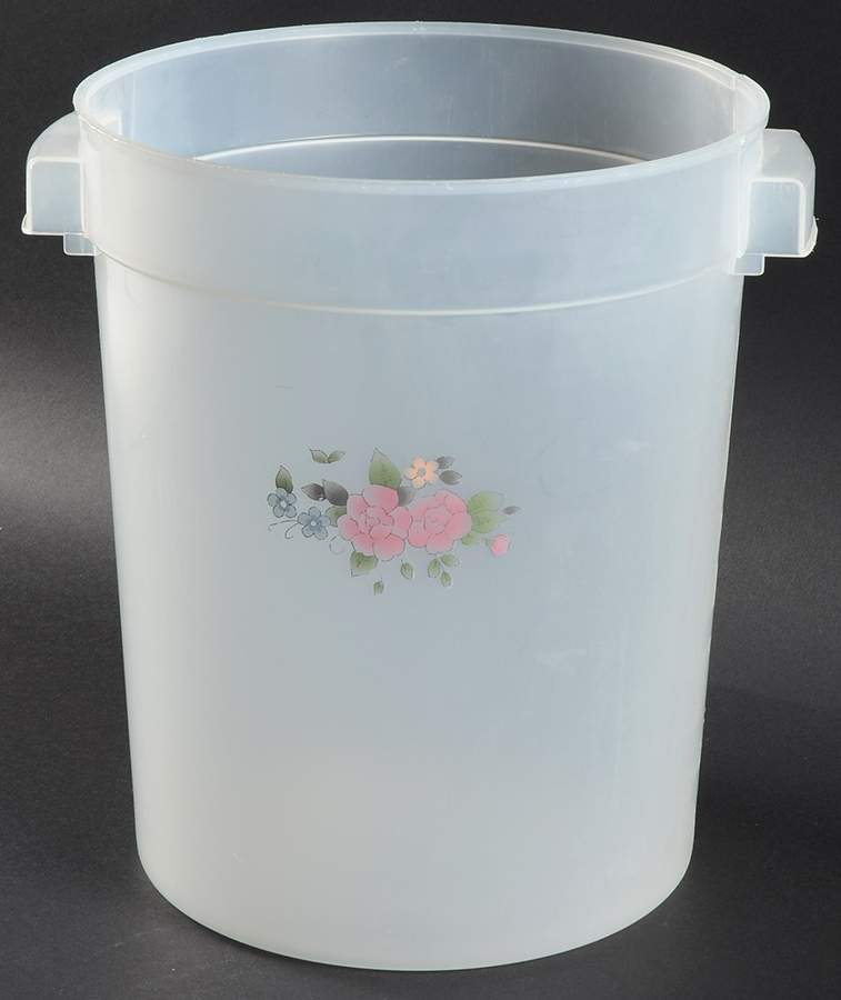 Tea Rose Plastic Flour Storage Bin-No Lid by Pfaltzgraff-1