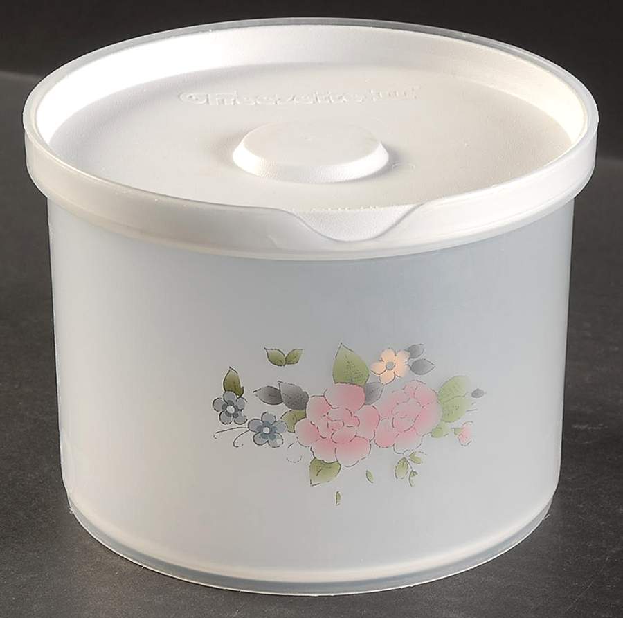Tea Rose 51 Oz Freezer Container by Pfaltzgraff-1