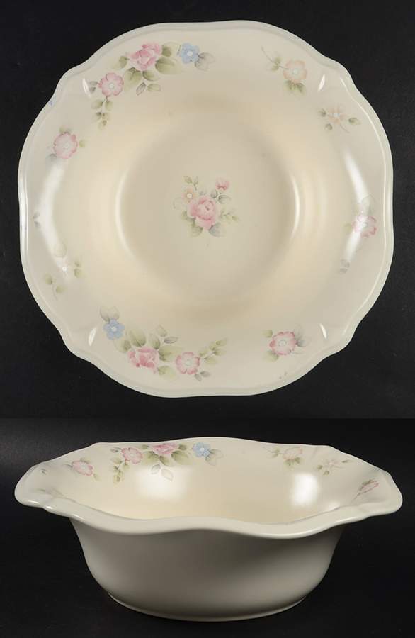 Tea Rose Sculpted Serving Bowl by Pfaltzgraff-1