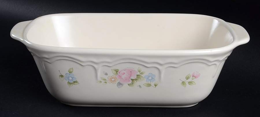 Tea Rose Loaf Pan by Pfaltzgraff-1