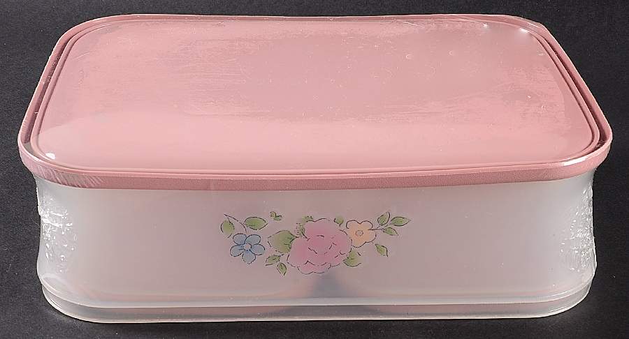 Tea Rose (3 Piece) Plastic Sure Fresh Set with Lids by Pfaltzgraff-1