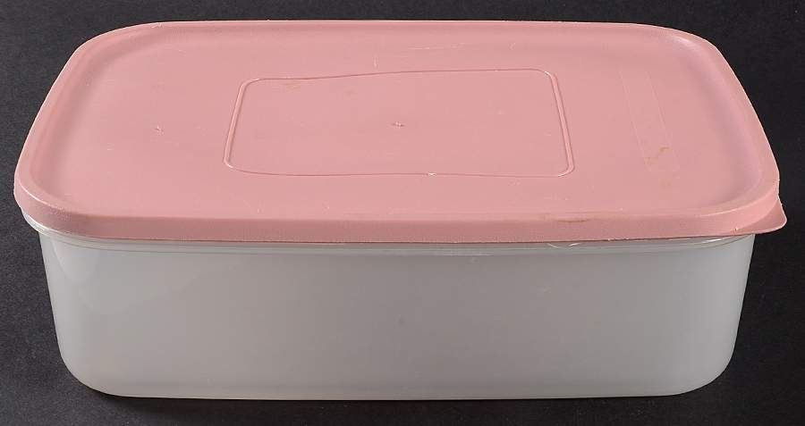 Tea Rose 9" Plastic Rectangular Storage Box by Pfaltzgraff-1