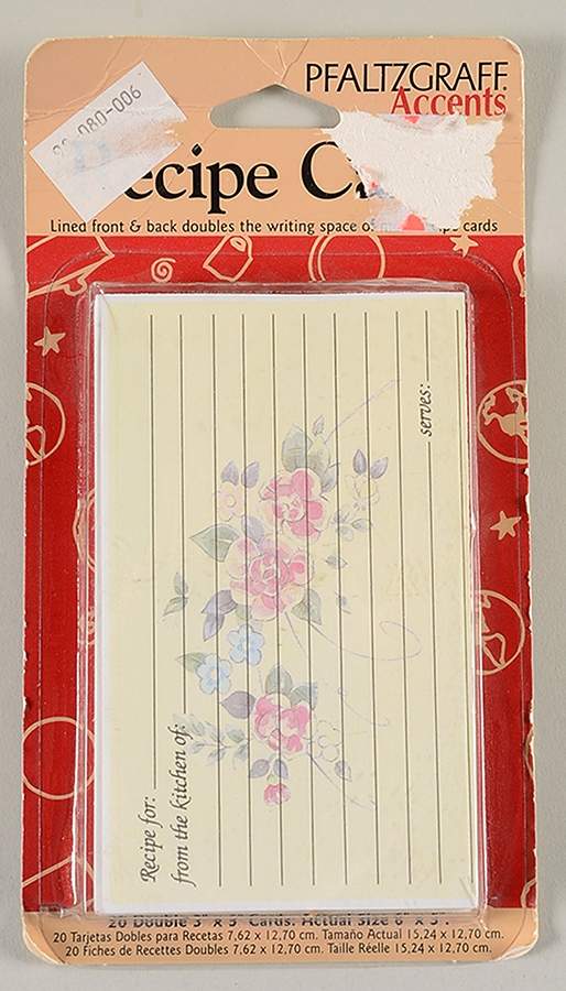 Tea Rose (Set of 20) Paper Recipe Cards by Pfaltzgraff-1