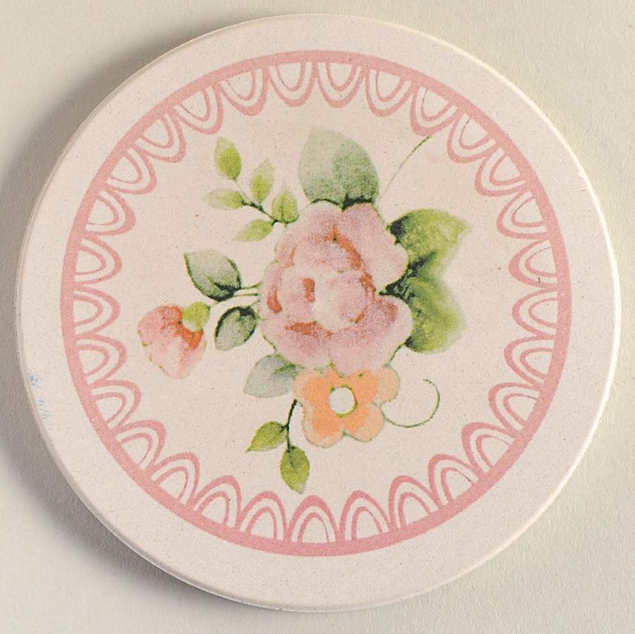 Tea Rose Thirsty Coaster by Pfaltzgraff-1