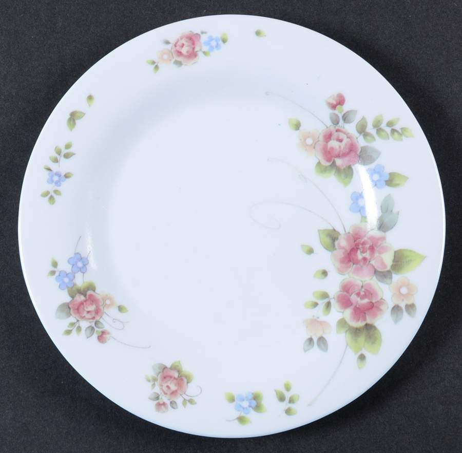 Tea Rose Melamine Dessert Plate by Pfaltzgraff-1