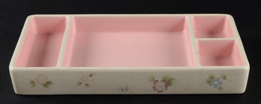 Tea Rose Coffee Center-Storage Base/Tray by Pfaltzgraff-1