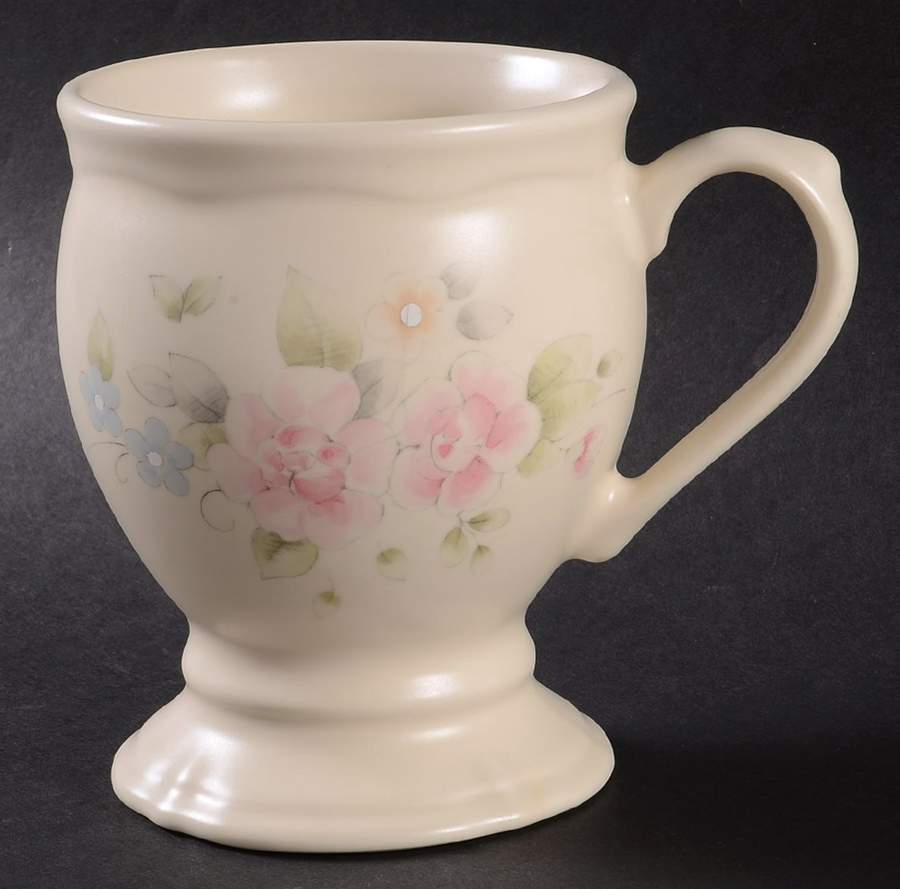 Tea Rose Pedestal Mug by Pfaltzgraff-1