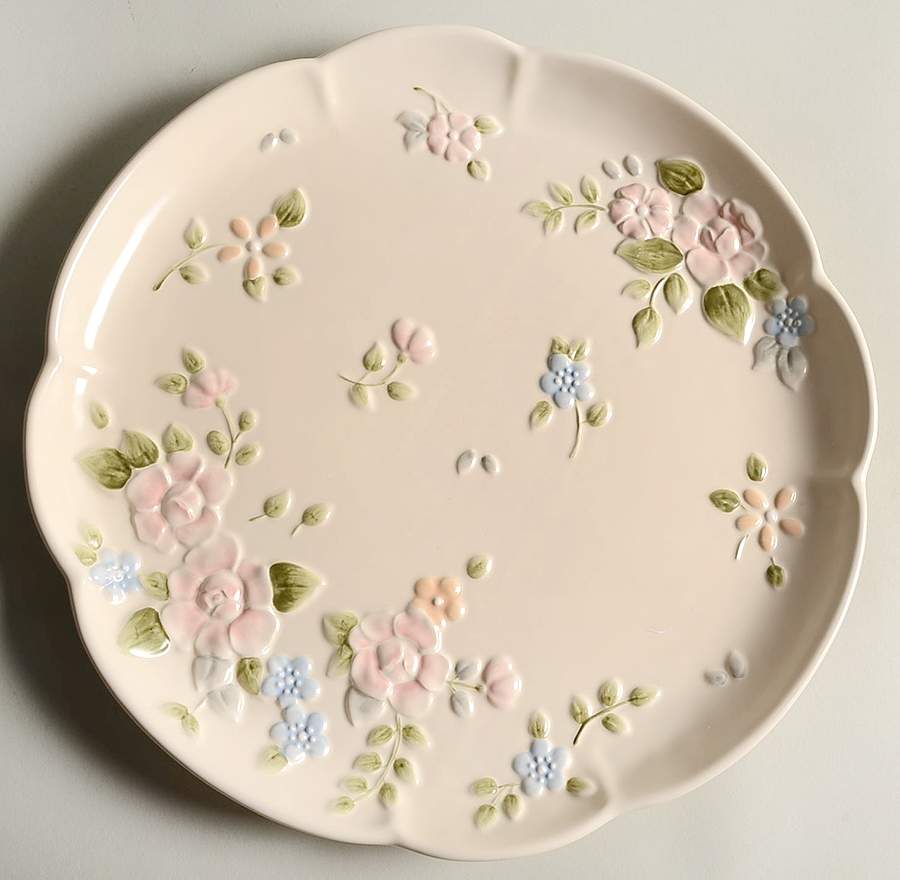 Tea Rose 13" Round Tray by Pfaltzgraff-1