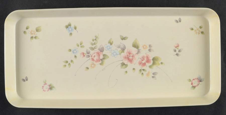 Tea Rose 13" Melamine Sandwich Tray by Pfaltzgraff-1