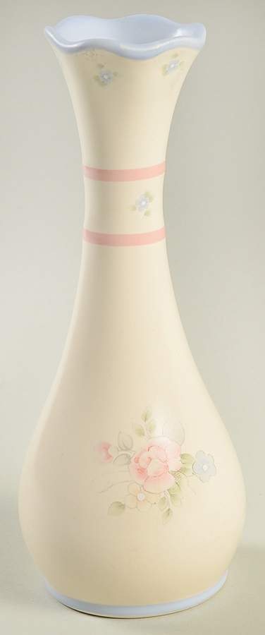 Tea Rose 7" Bud Vase by Pfaltzgraff-1