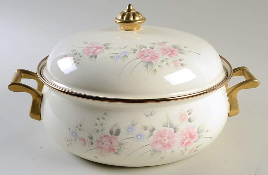 Tea Rose 4 Qt Dutch Oven by Pfaltzgraff-1