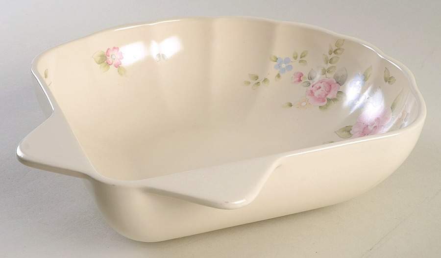 Tea Rose Large Shell Shaped Dish by Pfaltzgraff-1