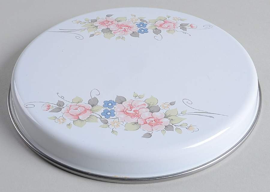 Tea Rose 8" Steel Individual Stove Cover by Pfaltzgraff-1