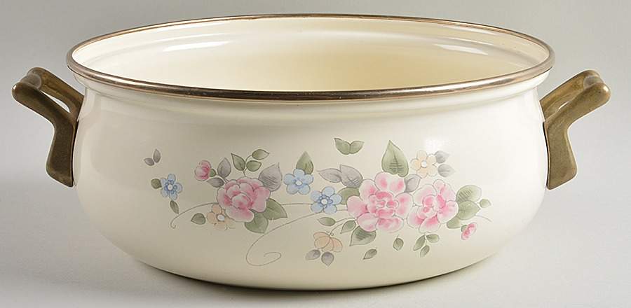 Tea Rose 4 Quart Dutch Oven No Lid by Pfaltzgraff-1