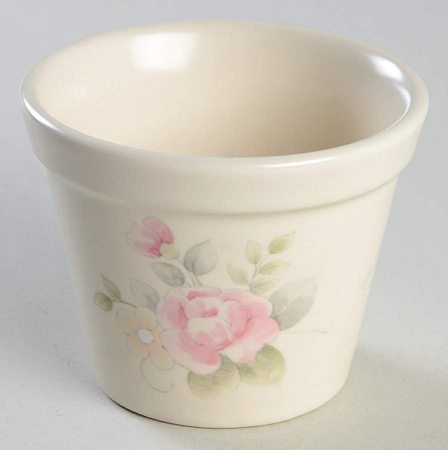Tea Rose Herb Pot by Pfaltzgraff-1